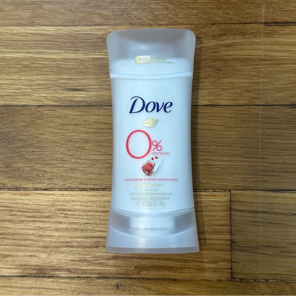 5/$25 Dove 0% Aluminum Deodorant NEW